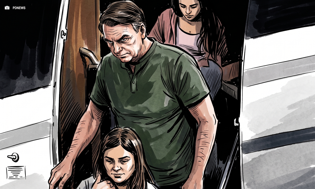 Flávio Bolsonaro e família desembarcam nos Estados Unidos Flávio Bolsonaro e família desembarcam nos Estados Unidos