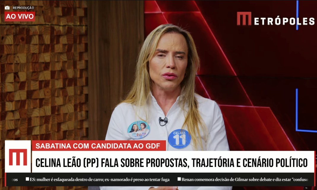 Em sabatina do Metrópoles, Celina Leão defende gestão no GDF e descarta privatização do BRB Em sabatina do Metrópoles, Celina Leão defende gestão no GDF e descarta privatização do BRB