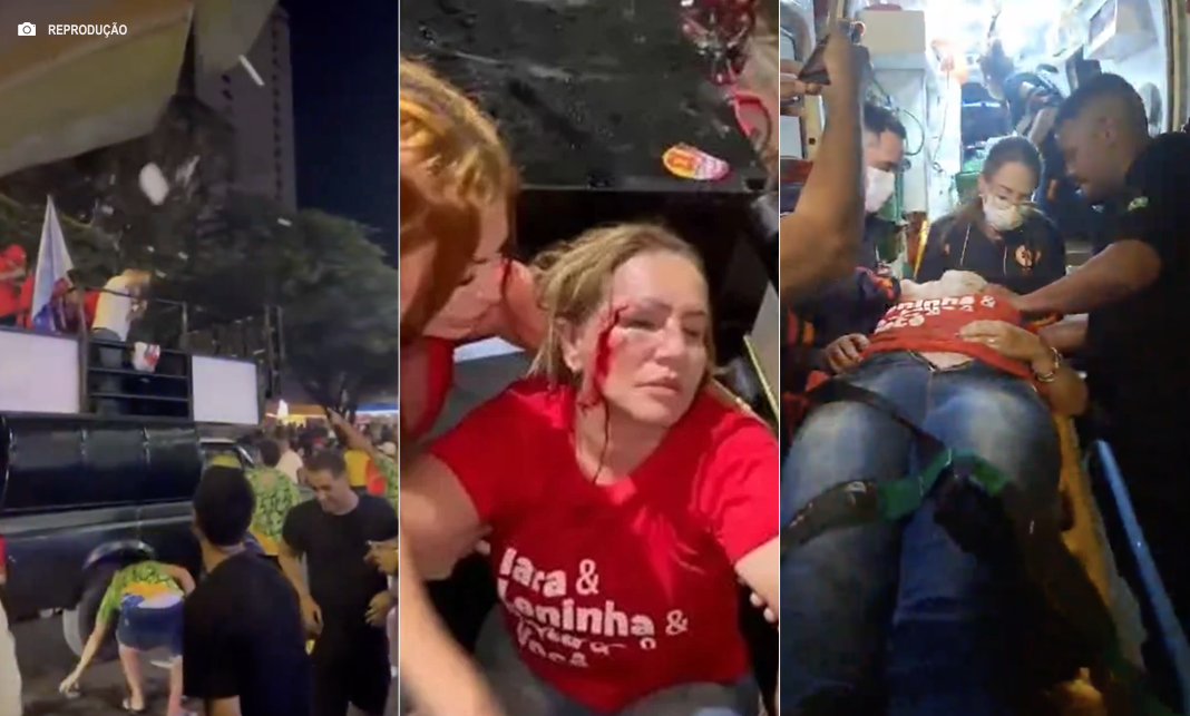 Tijolada: Vereadora do PT é hospitalizada após ataque contra comitiva eleitoral em Minas Gerais Tijolada: Vereadora do PT é hospitalizada após ataque contra comitiva eleitoral em Minas Gerais